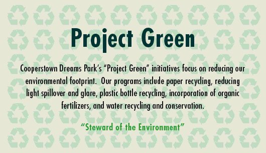 Cooperstown Dreams Park Project Green